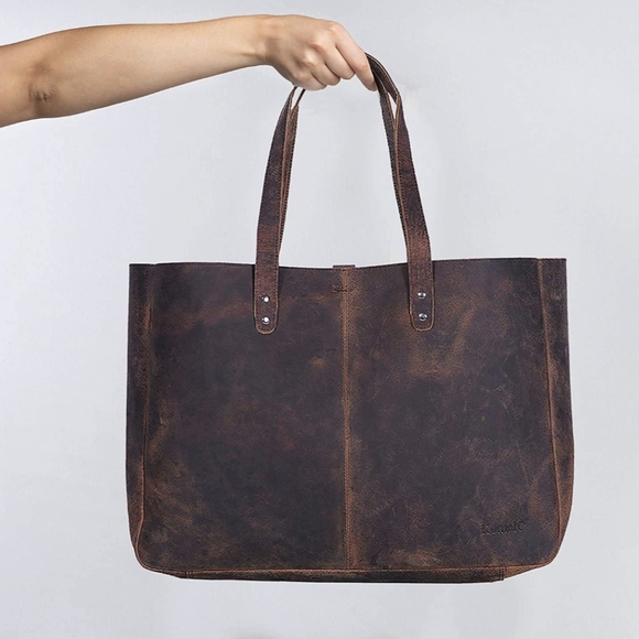 Beautiful leather tote bag - Picture 6 of 6